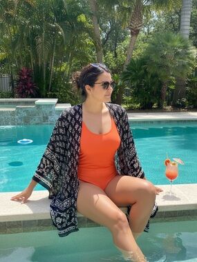 Open Front Kimono Beach Vacation Resort Pool Boho Festival Caftan Coverup